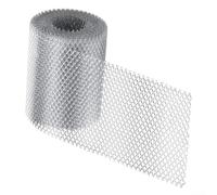 Vilgftyiet Protection de gouttière en aluminium de 6 m - 127 mm/150 mm de large - Anti-encrassement - Avec 10 crochets et gants - Filtre de protection pour tuyau de descente - Argent (127 mm)