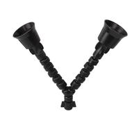 Vilgftyiet Pulvérisateur d'irrigation goutte à goutte réglable à double buse pour jardin, pelouse et verger - Filetage de 14 mm, brume fine et pulvérisation puissante, arroseur coupe-vent en plastique