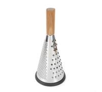 Vilgftyiet Râpe conique en acier inoxydable pour râper efficacement les aliments et le fromage, outil de cuisine professionnel avec prise en main confortable pour les aliments doux, design plat pour