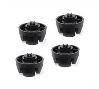 Vilgftyiet Roues avant de rechange pour ECOVACS pour DEEBOT T80/X8 pour aspirateur robot OMNI, assemblage de roues silencieuses en plastique haute résistance pour éviter l'usure et la chute (B)