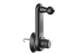 Vilgftyiet S + Support en silicone compatible avec grille d'aération horizontale/verticale/circulaire, convient aux lames de 10,5 à 38 mm, compatible avec les téléphones jusqu'à 7", noir