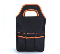 Vilgftyiet Sac à outils de jardin en tissu Oxford 600D avec poignée de transport et plusieurs poches, grand organisateur de rangement pour outils de jardinage pour l'extérieur, 48,5 x 28 x 12 cm