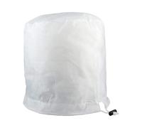Vilgftyiet Sac de protection contre le gel avec cordon de serrage ou fermeture éclair, 100 x 100 x 100 cm ou 100 x 100 x 180 cm, housse en tissu non tissé blanc pour plantes de jardin extérieur