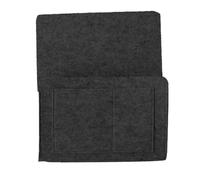 Vilgftyiet Sac de rangement à suspendre de chevet pour téléphone portable, télécommande, mouchoirs et lunettes, organiseur en tissu avec 32 x 20 x 10 cm, beige, marron, gris clair et gris foncé