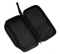 Vilgftyiet Sac de rangement en toile noire pour multimètres numériques - Tailles S, M, L disponibles, sac multimètre étanche et résistant aux chocs (S)