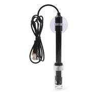 Vilgftyiet Sonde électrode de laboratoire PH-201 avec connecteur BNC pour pH-mètre et contrôleur, compatible avec aquariums et laboratoires, noir