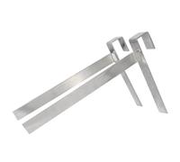 Vilgftyiet Support de cadre abeille, perchoirs en acier inoxydable avec supports réglables, capacité de 5 cadres pour apiculteurs, 24 x 14 cm