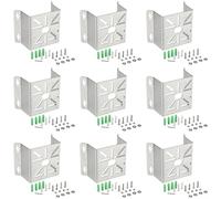 Vilgftyiet Support de montage d'angle compact en acier inoxydable pour caméra de vidéosurveillance extérieure et panneau solaire, design peu encombrant, résistant aux intempéries et installation sûre