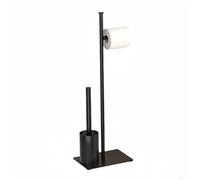 Vilgftyiet Support de papier toilette autonome avec base stable, facile à rouler, installation sans dommage pour salles de bains résidentielles et commerciales (A)