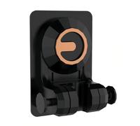 Vilgftyiet Support de pommeau de douche réglable, support mural autocollant pour salle de bain, gris (noir)