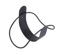 Vilgftyiet Support de tuyau pour jardin - Support mural en acier inoxydable pour tuyau d'eau, de gaz, tuyau hydraulique et rangement de corde (21,5 x 13,5 x 13,5 cm, noir)