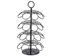 Vilgftyiet Support rotatif pour 36 capsules de café avec 4 niveaux pivotant à 360° - Support de rangement compatible avec les machines à café - Matériau en fer pour la maison, la cuisine ou le bureau