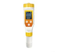 Vilgftyiet Testeur d'hydrogène 7 en 1 avec rétroéclairage, pH numérique pour eau potable, compteur de température de salinité pour piscine, aquarium, laboratoire