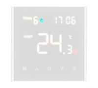 Vilgftyiet Thermostat d'ambiance programmable WiFi avec télécommande et intégration vocale pour chauffage au sol et chaudière pour Google (chauffage de l'eau 3 A)