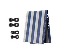 Vilgftyiet Tissu de rechange pour fauteuil inclinable 160 x 43 cm | Rafraîchissez votre chaise longue d'extérieur avec un tissu de rechange facile à nettoyer et des cordons de fixation.