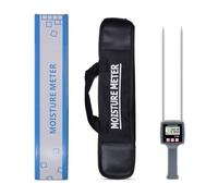 Vilgftyiet TK100H Humidimètre portable à écran LCD numérique pour céréales, paille, son et autres fibres, avec écran rétroéclairé et mise hors tension automatique