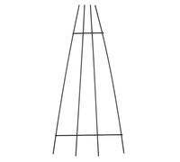 Vilgftyiet Treillis pour plantes grimpantes en pot d'intérieur et d'extérieur, support de jardin en forme d'éventail en métal pour lierre pothos hoya clématites, 30 x 40 cm, noir