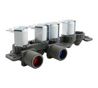 Vilgftyiet Vanne d'admission de machine à laver AJU75152602 pour modèles LG WT7100CW WT7150CW WT7300CV Construction robuste en plastique et métal Régulation efficace du débit d'eau Gris