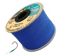 VILIGO Marine Cord - Paracord en nylon - Contient 1 ligne et un hameçon de pêche - Corde nautique de bateau pour la voile et la pêche - Tresse polyvalente (15 m, bleu)