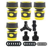 ViLiyDuo Kit de Raccordement de Tuyau d'arrosage 8 pièces, Raccord de Tuyau, Raccord Rapide 3/4 Pouce, Connecteur de Tuyau, pour Le Lavage de Voiture et Le Raccordement de Tuyau