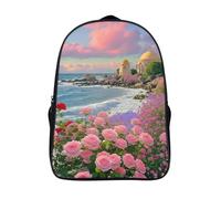 villa 3d imprimé sac d'école 12 ans et plus garçons et filles unique bord de mer romantique cartable laptop 2 compartiment 3d école sacs-16,pour les voyages les affaires