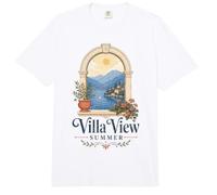 Villa avec Vue sur Le lac de Côme et Le Bord du lac de Côme, Saison Estivale Italienne Comfort Colors Adult Heavyweight T-Shirt