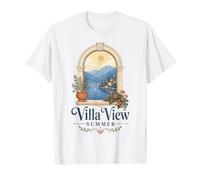 Villa avec Vue sur Le lac de Côme et Le Bord du lac de Côme, Saison Estivale Italienne T-Shirt