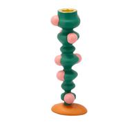 Villa Collection Bougeoir pois Styles 18 cm Green-pink