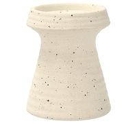 Villa Collection ELV Bougeoir pour Bougie Bloc Dia 10 x 11,5 cm Blanc cassé