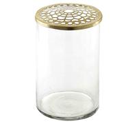 Vase ELVA en verre Laiton Villa Collection