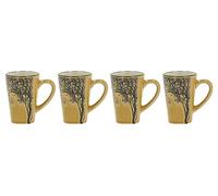 Set de 4 tassed espresso HELA en grès Jaune doré Villa Collection