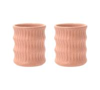 Villa Collection Mug Styles avec motif cannelé 30 cl lot de 2 Rose