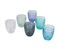 Villa d’Este Home Tivoli Castle Lot de 6 verres à eau océan en verre 275 ml