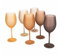 Villa d’Este Home Tivoli Happy Hour Chocolate Lot de 6 verres à pied en verre 550 ml