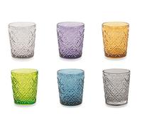 Villa d’Este Home Tivoli - Lot de 6 verres à eau Marrakech multicolores en verre, 5905223