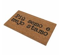 Villa d’Este Home Tivoli Paillasson 70 x 40 cm en Coco Fond antidérapant Più semo et mejo stamo SPQEre