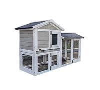 Villa de Chat Villa for Animaux de Compagnie, Double Couche extérieure, Espace élargi, Cage à Lapin, Pigeons, Poulet, Balcon intérieur, Maison for