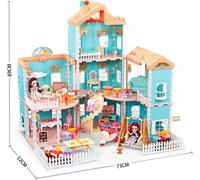 Villa de princesse avec cheminée fumante et lampes Ramiz