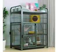 Villa de Rangement pour Chat Au Dernier Étage, Chenils pour Chats D'intérieur, Cage pour Chat À Tube Carré, Espace À Plusieurs Niveaux(78x52x101cm)