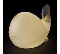 Villa d'Este Home Tivoli 1996 Baleine LED décorative en céramique 12,7 x 8,5 x 9 cm, océan