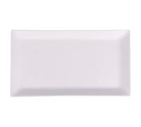 Villa d'Este Home Tivoli 1996 Horeca White Lot de 6 assiettes rectangulaires 28,5 x 16 cm