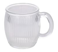 Villa d'Este Home Tivoli 1996 Lot de 2 tasses 350 ml en verre, surface travaillée avec rayures verticales