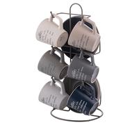 Villa d'Este Home Tivoli 1996 Lot de 6 tasses à café 100 ml avec soucoupe, support en fer, Victionary