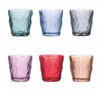 Villa d'Este Home Tivoli 1996 Lot de 6 verres à eau 275 ml en verre, Amnesia Color