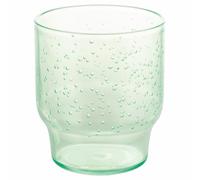 Villa d'Este Home Tivoli 1996 Lot de 6 verres à eau 325 ml bulles vert clair, en plastique MS, Cactus Bubble, Unique