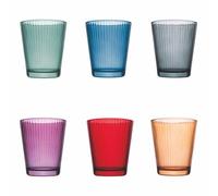 Villa d'Este Home Tivoli 1996 Lot de 6 verres à eau 350 ml en verre, Nice Color