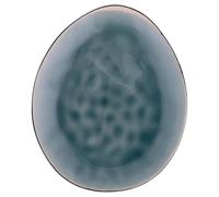 Villa d'Este Home Tivoli 1996 The Market Lot de 6 assiettes à fruits ovales 20 x 16,5 cm en grès bicolor