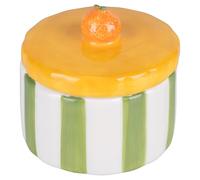Villa d'Este Home Tivoli 2004 Pot en céramique 160 ml, couvercle design mandarin, Fruit Life