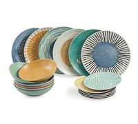 Villa d'Este Home Tivoli 2195378 Marea Service de table 18 pièces, porcelaine + grès