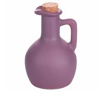 Villa d'Este Home Tivoli Amphore Mini huilier 250 ml en verre, bouchon en liège, rose foncé, Call me Cherry